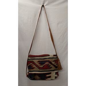 Southwestern Style Saddle Blanket Crossbody Purse